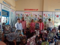 School stationery distributed to students at Mangaon